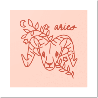 Aries Zodiac Posters and Art